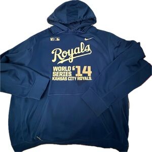 Nike Kansas City Royals Blue Hoodie World Series XXL